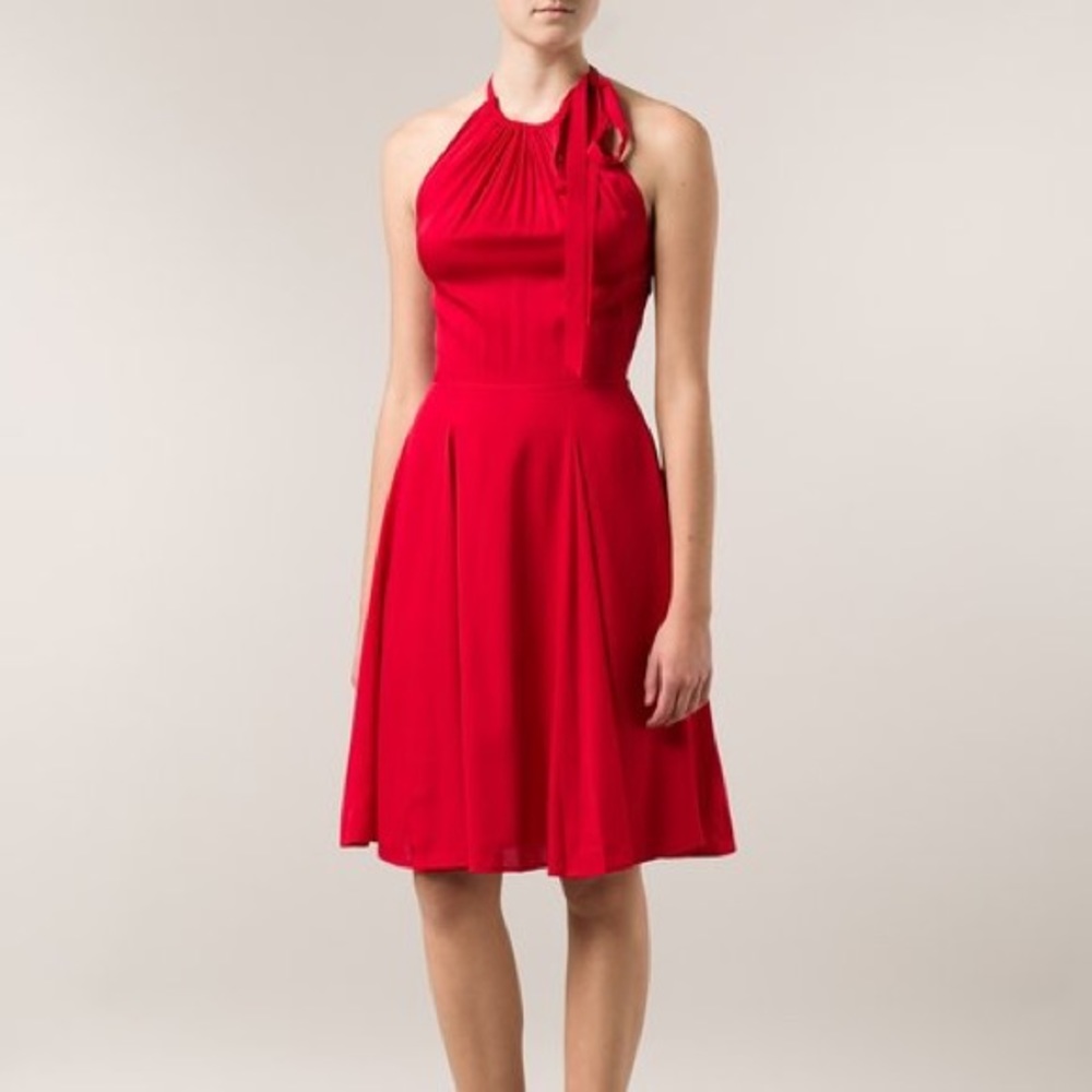 ISO L’agence Red Silk Dress
